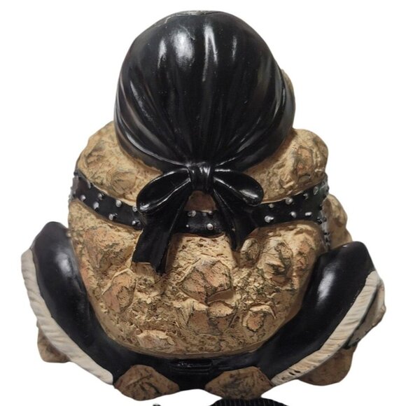 Toad Hollow "Biker Babe" Figurine Faux Stone Resin Statue Decorative Collectible - Picture 7 of 10